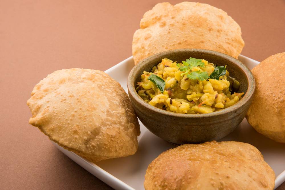 Batata Bhaaji with Poori